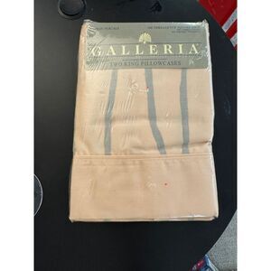 VTG‎ Mervin's Galleria Premium Cotton Percale King Pillowcases Set of 2 - NWT